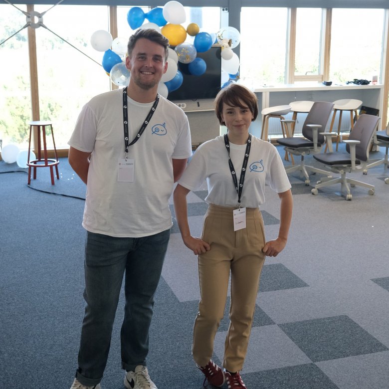 Fin and Lizbeth from The Good Robot Company